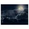 Designart - Cloudy Full Moon Night - Nautical & Coastal Canvas Wall Art Print